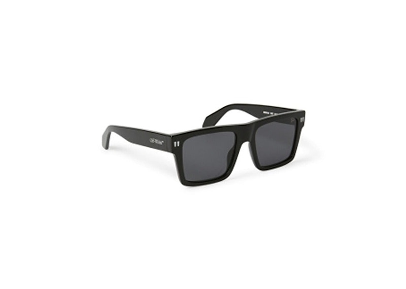 OFF-WHITE Lawton Square Sunglasses Black/Dark Grey (OERI109S24PLA0011007-FR)