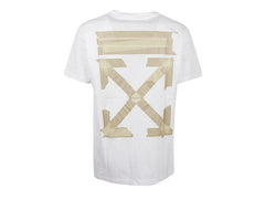 OFF-WHITE Slim Fit Tape Arrows T-Shirt White/Beige