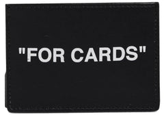OFF-WHITE Quote FOR CARDS Card Holder (2 Slot) Black