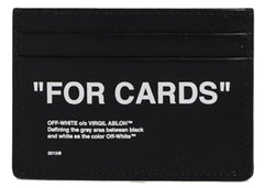 OFF-WHITE Quote FOR CARDS Card Holder (2 Slot) Black