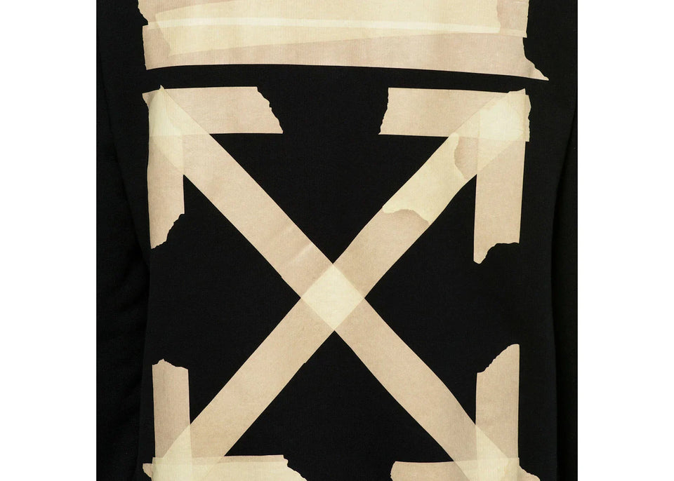 Off-White Tape Diag Arrows Sweatshirt Black/Beige