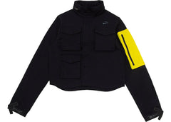 Off-White x Nike Women'S Running Jacket Black/Yellow