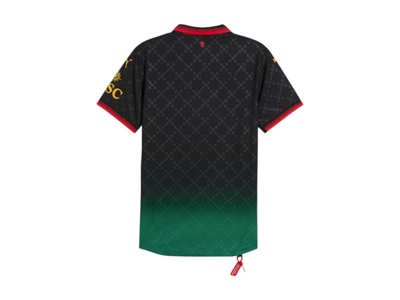 OFF-WHITE x Puma AC Milan Authentic Jersey Black/Power Green