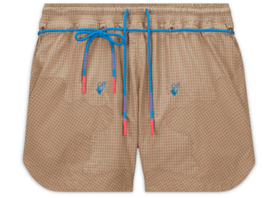 Off-White x Nike 002 Woven Shorts Beige