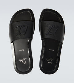 Varsicool leather slides (Black)
