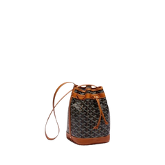 Petit Flot Bucket Bag (Black & Tan)