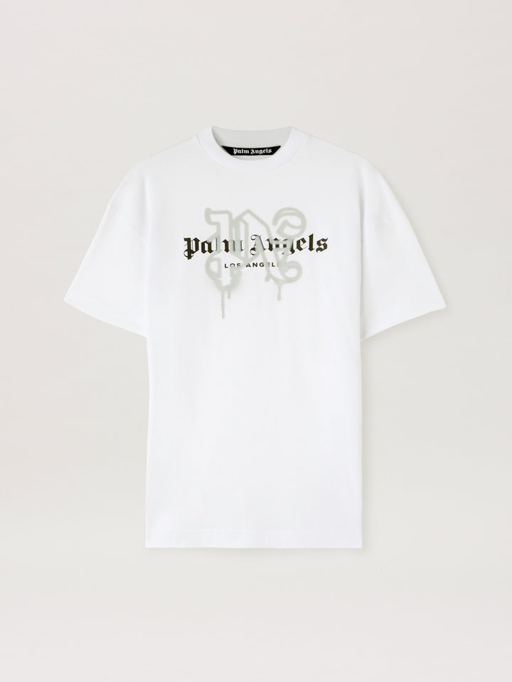 LA MONOGRAM SPRAY T-Shirt WHITE