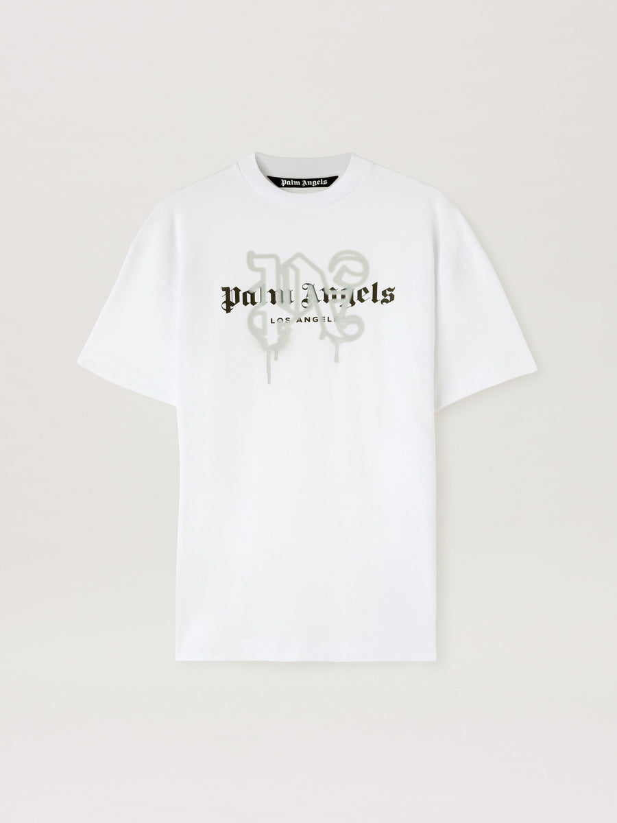 LA MONOGRAM SPRAY T-Shirt WHITE