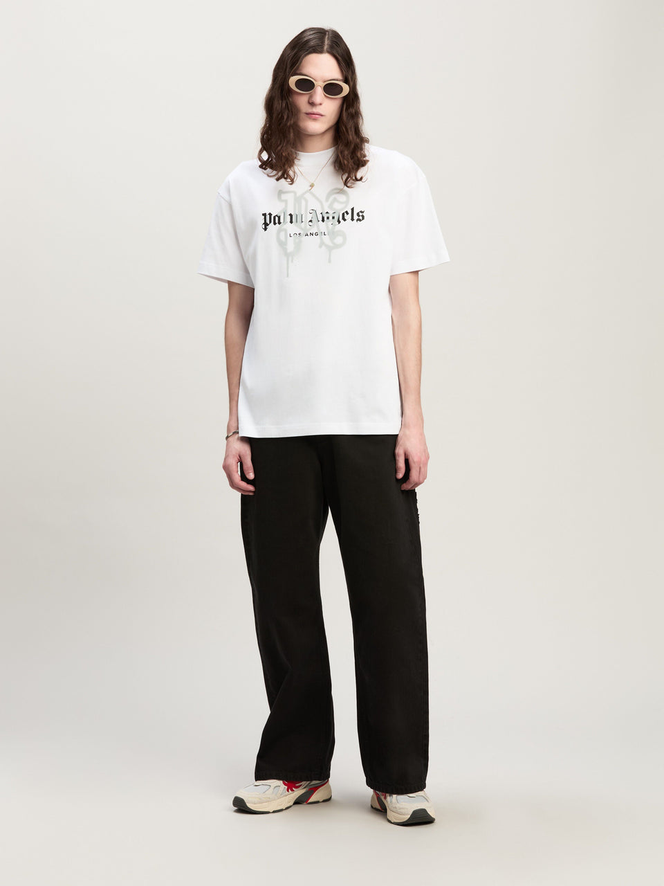 LA MONOGRAM SPRAY T-Shirt WHITE