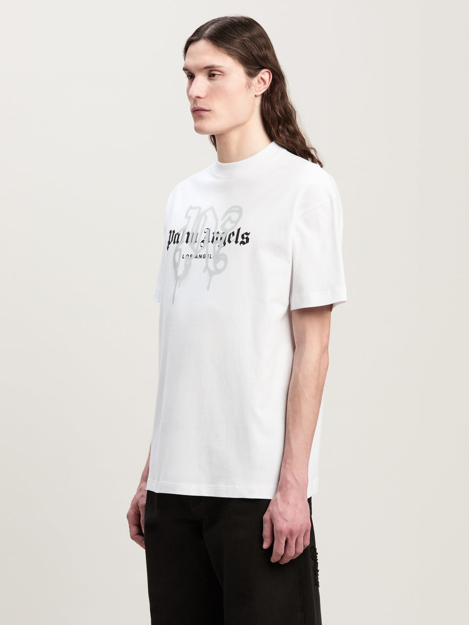 LA MONOGRAM SPRAY T-Shirt WHITE