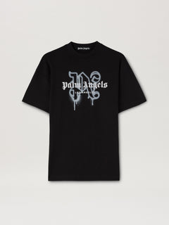 LA MONOGRAM SPRAY T-Shirt BLACK