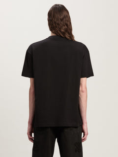 NY MONOGRAM SPRAY TEE BLACK