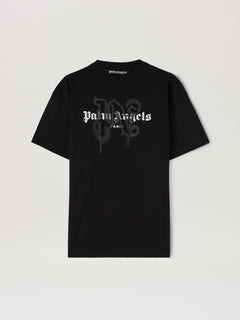 PARIS MONOGRAM SPRAY TEE BLACK