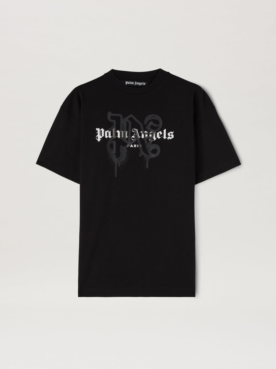 PARIS MONOGRAM SPRAY TEE BLACK