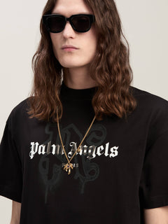 PARIS MONOGRAM SPRAY TEE BLACK