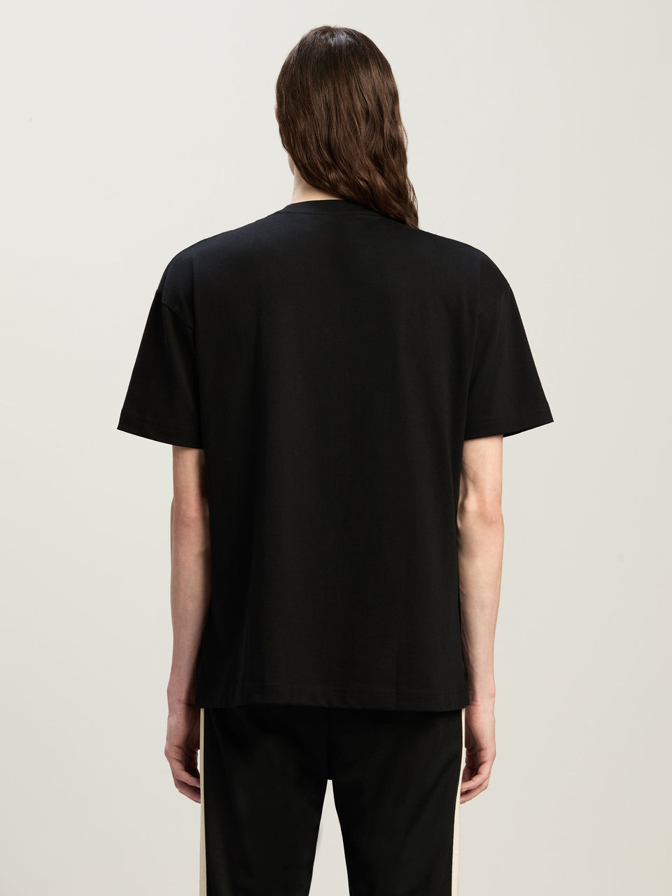Roma Monogram Spray T-Shirt BLACK ORANGE