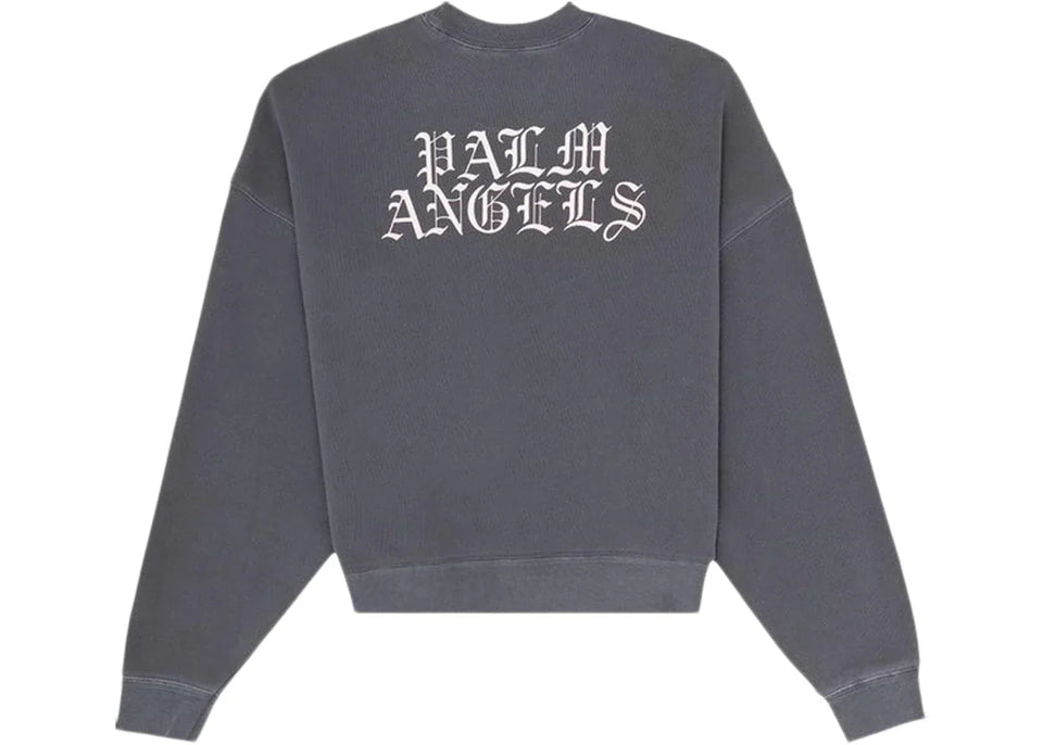 Palm Angels Burning Head Crewneck Black