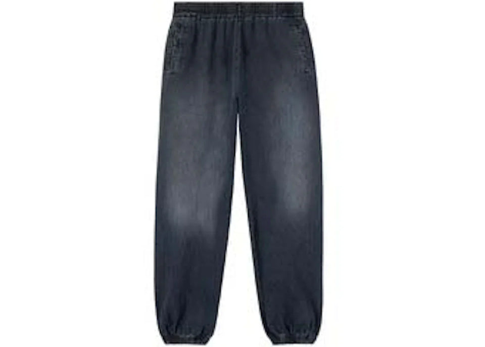 Palm Angels Monogram Series Washed Sweat Pants Black