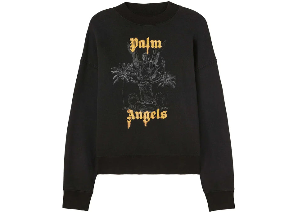 Palm Angels Palms Pencil Crew Sweatshirt Black