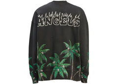 Palm Angels Palms & Skulls Vintage Crewneck Black/Green