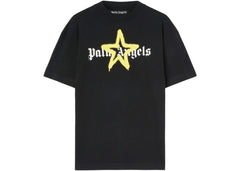 Palm Angels Star Sprayed T-Shirt Black/Yellow