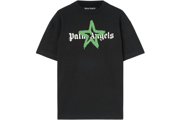 Palm Angels Star Sprayed T-Shirt Black/Green