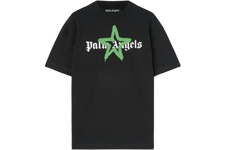 Palm Angels Star Sprayed T-Shirt Black/Green