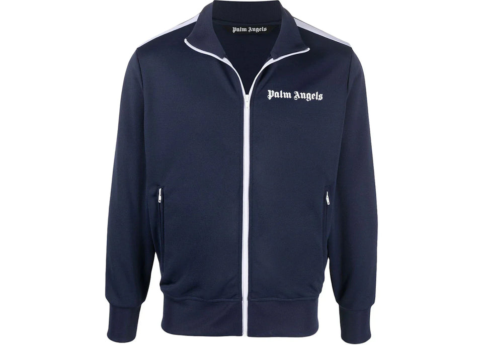 Palm Angels Track Jacket Navy Blue/White/Black Ss22