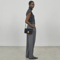DeMellier The Paris Crossbody deep olive suede
