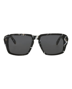 Philipp Plein Square-Frame Acetate Sunglasses Black Black Smoke (SPP081-55-0Z21)