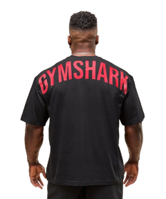 Gymshark Power T-Shirt - Black/Conditioning Red