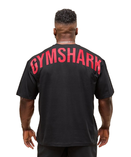 Gymshark Power T-Shirt - Black/Conditioning Red
