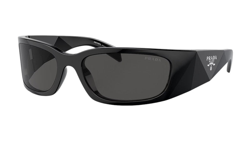 Prada A14S 1AB5S0 Plastic Butterfly Grey Lens Sunglasses Black