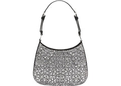 Prada Cleo Satin Bag With Appliques Metal