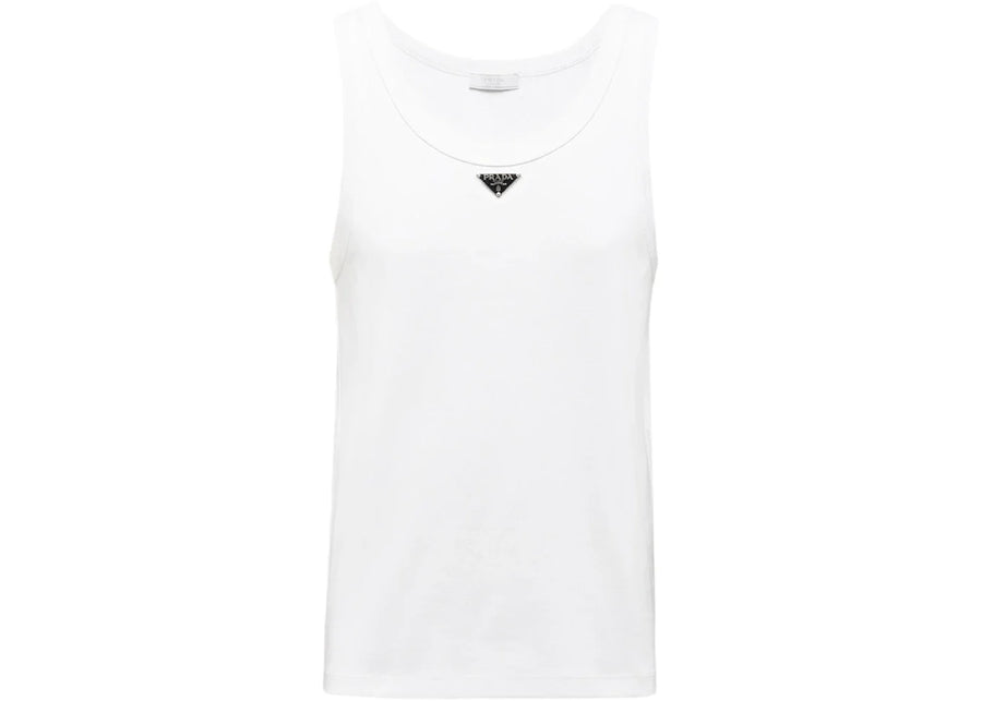 Prada Cotton Tank Top White