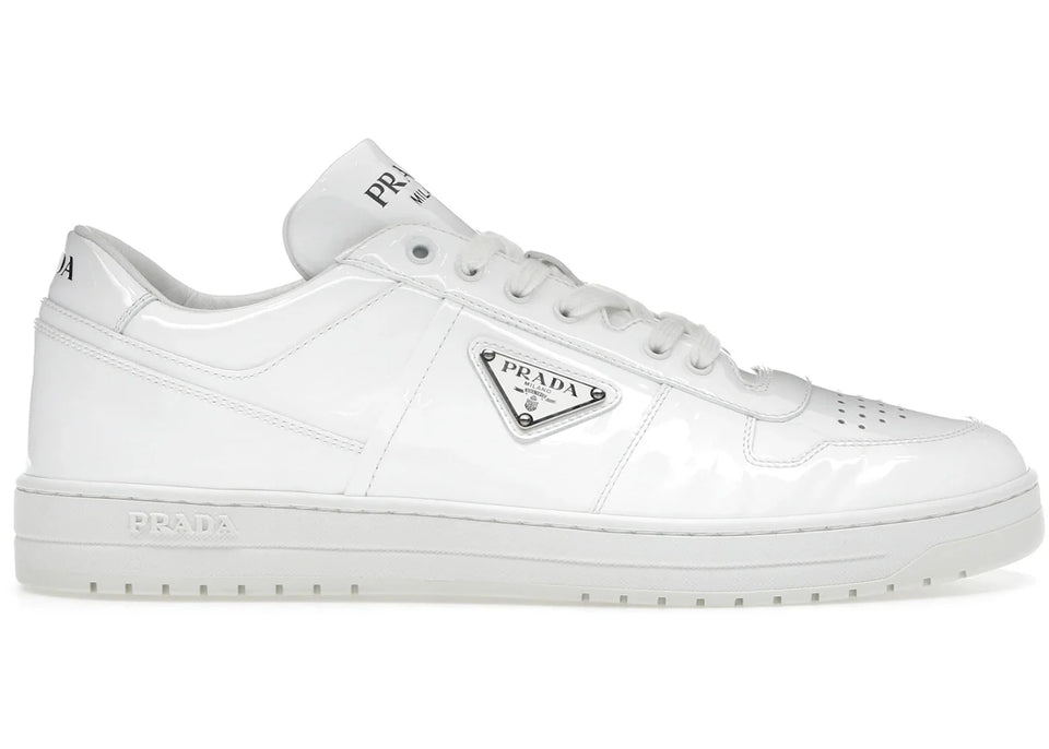 Prada Downtown Low Top Sneakers Leather White