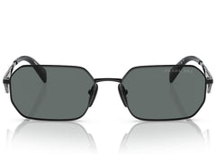 Prada Geometric Sunglasses Black/Black Grey (SPRA51 1AB-5Z1)