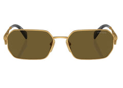 Prada Geometric Sunglasses Gold/Brown (SPRA51)
