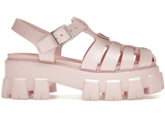 Prada Monolith Foam Rubber 55mm Sandals Alabaster Pink