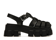 Prada Monolith Foam Rubber 55mm Sandals Black