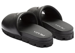 Prada Padded Slides Black Nappa Leather (Men's)