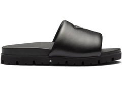 Prada Padded Slides Black Nappa Leather (Men's)