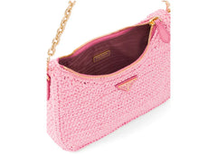 Prada Re-Edition 2005 Raffia Bag Petal Pink