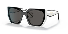 Prada Symbole Logo Rectangle Sunglasses Black/White (SPR15W 09Q-5S0)