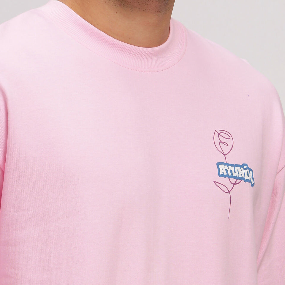 Pink Line Art T-Shirt