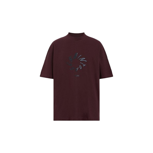 ALL SAINTS HALO SS CREW MARSH RED TSHIRT