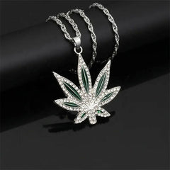 CANNABIS LEAF PENDANT