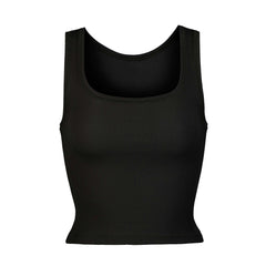 SKIMS COTTON RIB TANK SOOT