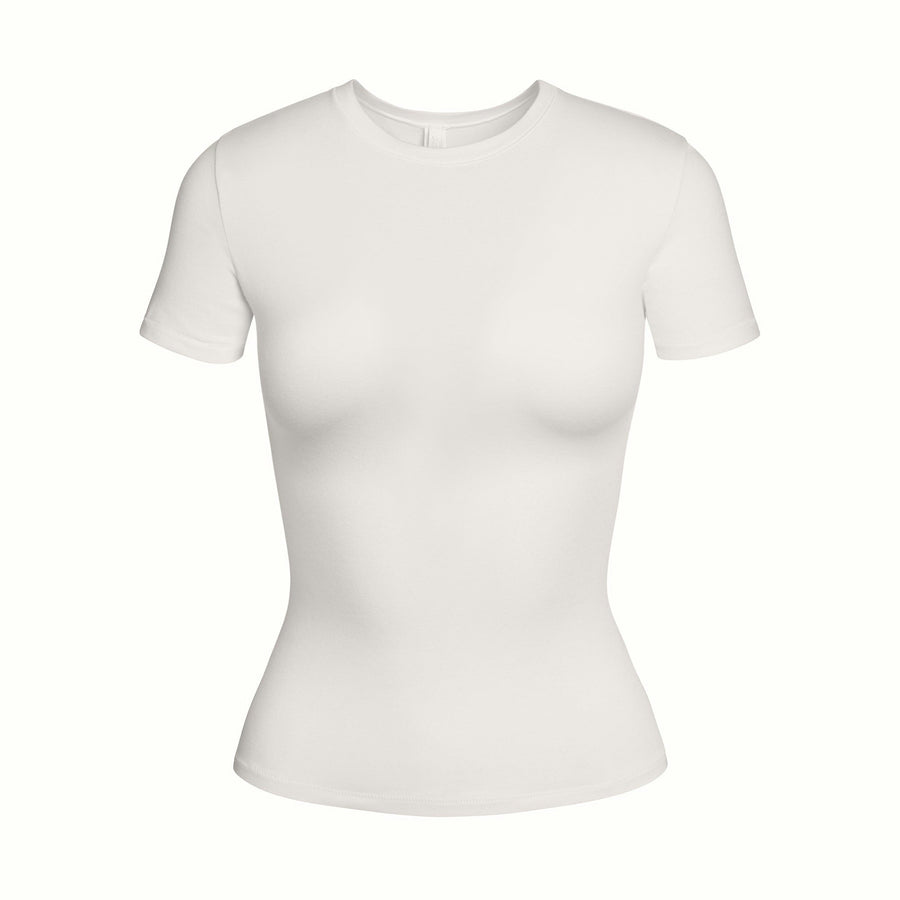 SKIMS COTTON JERSEY T-SHIRT MARBLE