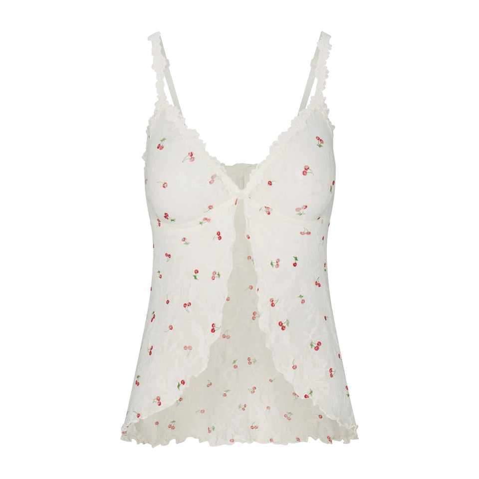 Stretch Lace Babydoll Top